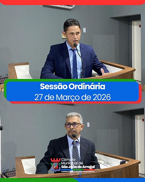 SESSÃO ORDINÁRIA 27 DE MARÇO DE 2026