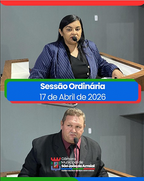 SESSÃO ORDINÁRIA 17 DE ABRIL DE 2026